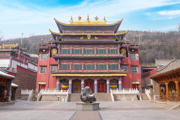 Fototapeta premium Ta'er Monastery, Xining, Qinghai, China