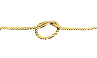 knot on a rope isolated element