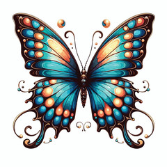 beautiful butterfly vector image