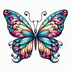 beautiful butterfly vector image