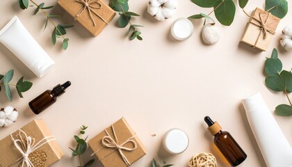 Assorted Skin Care Products Displayed on White Background Highlighting Beauty and Self Care Essentials