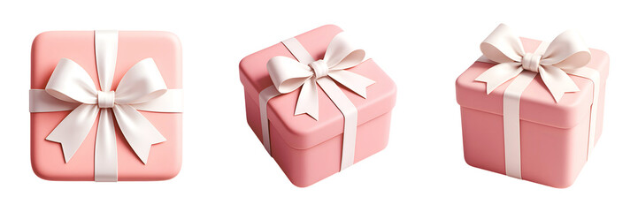 3D Love Element Set for Cute Composition
