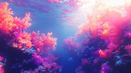 Underwater Coral Reef Scene