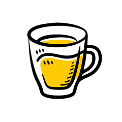 espresso demitasse hand drawing icon for web and graphic design