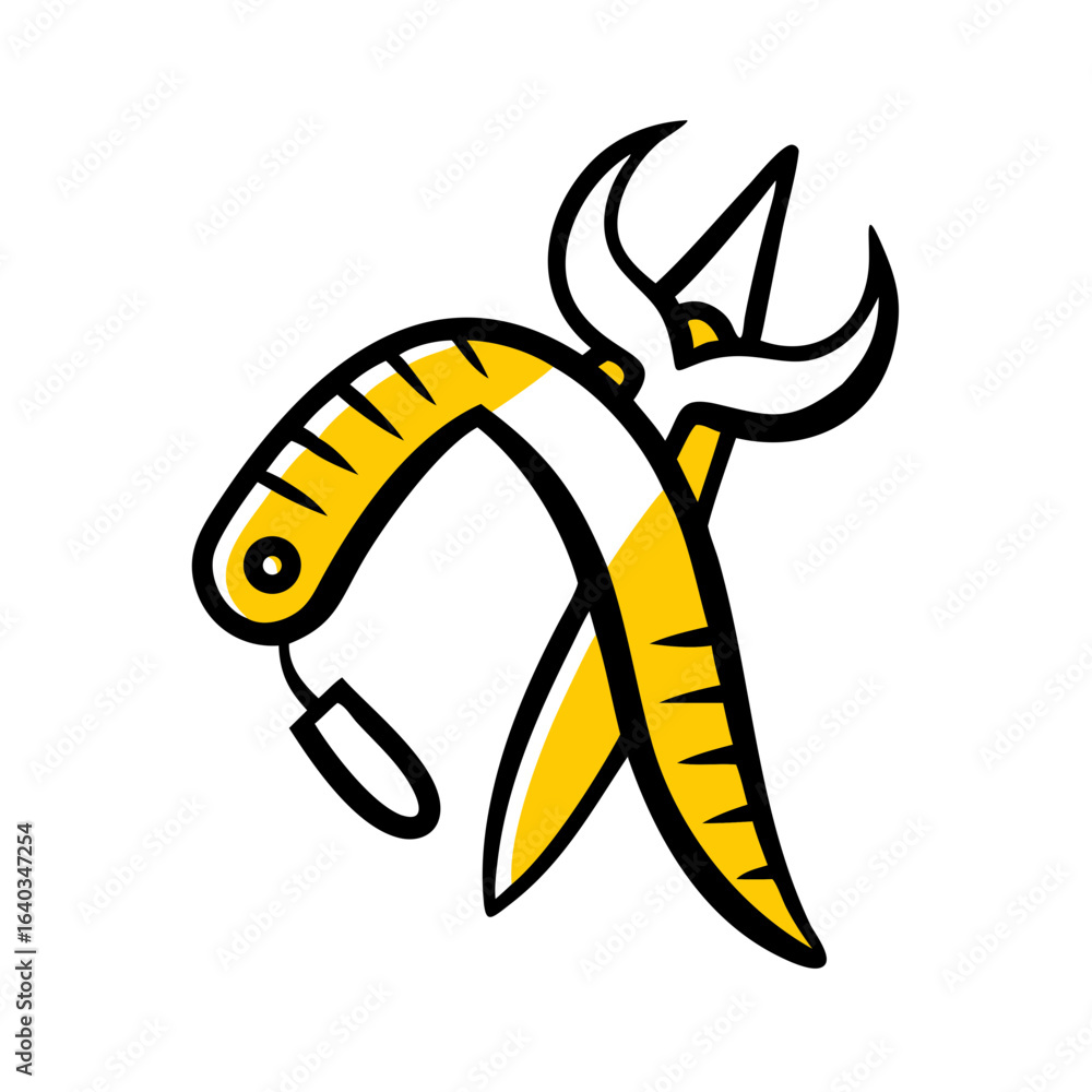 Poster modify hand drawing icon for web and graphic design