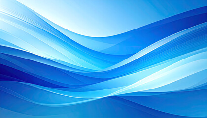 Obraz premium Abstract Blue Wave Background. (4)