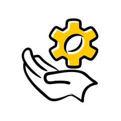 preferences hand drawing icon for web and graphic design