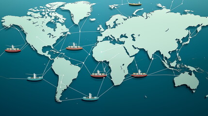 GLobalization theme for banner, wallpaper, or background