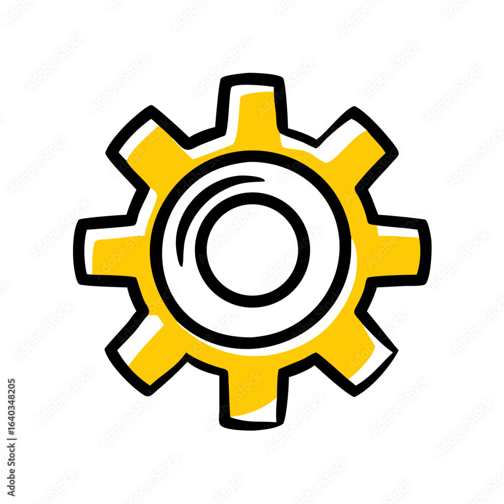 Poster setting hand drawing icon for web and graphic design
