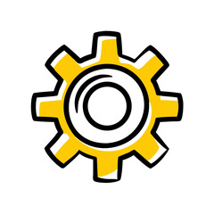 setting hand drawing icon for web and graphic design