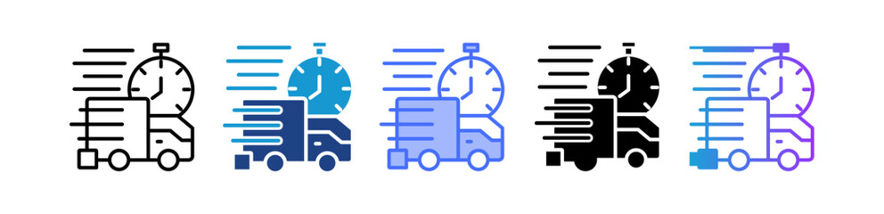 Express Courier multiple icon