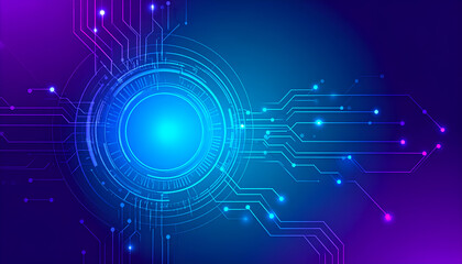 Obraz premium Abstract Tech Background with Circuit Board.