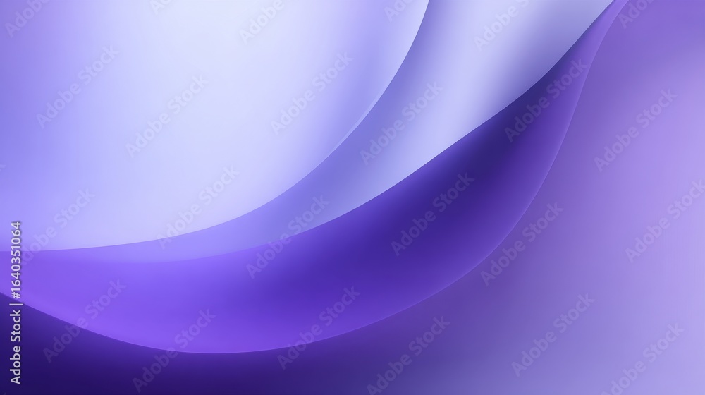 Poster a soft purple abstract background featuring flowing curved lines with a smooth gradient effect, crea
