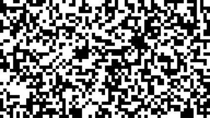 pixel camouflage black wide seamless texture, panoramic checked background, abstract geometric shapes vector pattern