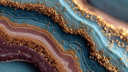High Contrast Colorful  Layers Background