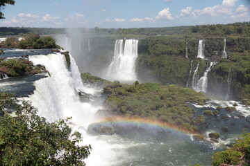 Rainbow at Iguazu Falls Brazil