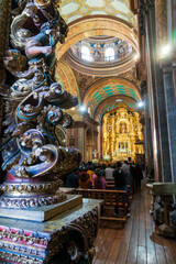 interior of the church of st nicholas in prague