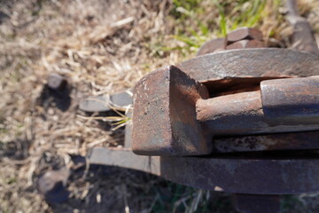 old rusty lock