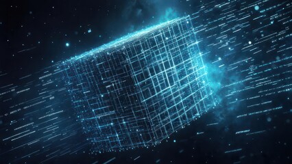 Abstract digital cube