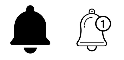 Notification Bell Icon for Alerts, Reminders, Messages, and User Notifications