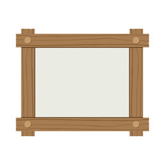 手書き風の木枠のメッセージボードのイラスト素材