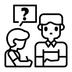 teacher Line Icon