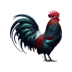 Fototapeta premium rooster isolated on white