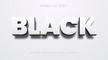 Obraz premium black editable text effect