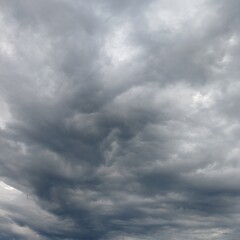 Dark Gray Rain Clouds in the Sky