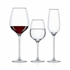 Elegant Wine Glasses Set for Fine Dining