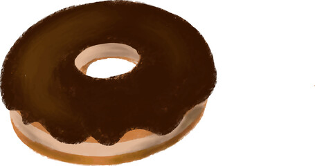 The Fluffy Donuts with Delicious Chocolate Spread