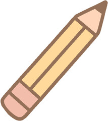 vector illustration of a broken pencil