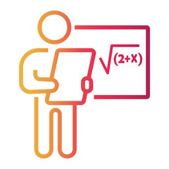 teacher Line Gradient Icon