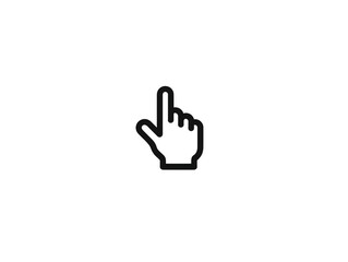 A black and white image of a hand pointing to the number 1
