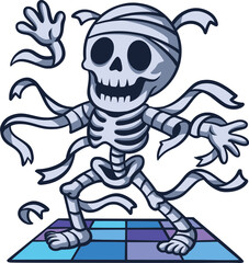 Groovy Mummy Skeleton Dancing