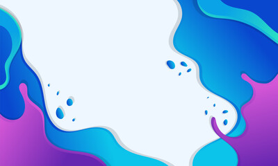 Abstract Background with Blue and Purple Fluid Shapes