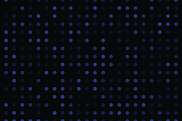 Dark BLUE vector modern geometrical circle abstract background. Dotted texture template. Geometric pattern in halftone style with gradient.
