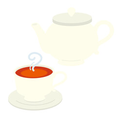 ティーカップ　ティーポット