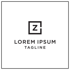 Obraz premium cz or zc square logo 