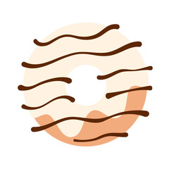 delicious doughnut cartoon element	