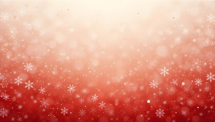 Beautiful Christmas background with delicate white snowflakes on a festive red gradient, perfect for holiday cards, invitations, and decorations