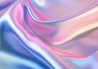 Obraz premium Iridescent Satin Fabric Waves