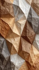 Textured, abstract geometric pattern in warm browns and off-whites