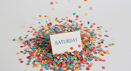 Saturday Celebration: Confetti and Weekend Joy
