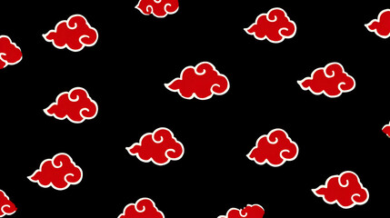 Enhance your creative projects with this vibrant red cloud pattern on a dark backdrop, bringing an artistic and sophisticated touch. Perfect for various designs.