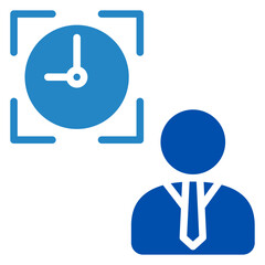 Focus Time Icon Mini Illustration Icon. Use For Modern Concept, Print, Ui, Ux Kit, Web And App Development. Vector Related To Office, Education, Examination And More