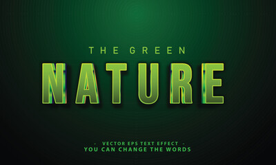nature text effect illustration