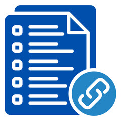 Link Icon Mini Illustration Icon. Use For Modern Concept, Print, Ui, Ux Kit, Web And App Development. Vector Related To Office, Education, Examination And More