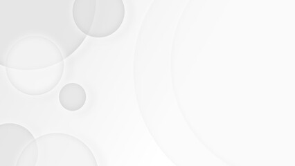 Abstract White Background with Circles