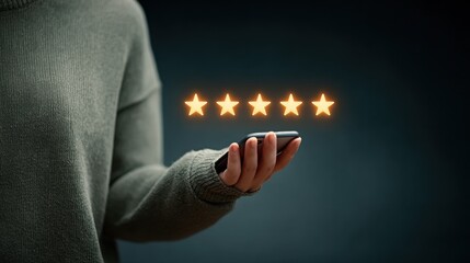 Professional customer review and rating assessment showcasing satisfaction feedback service quality user experience and performance evaluation in